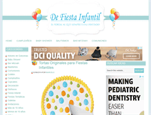 Tablet Screenshot of defiestainfantil.com